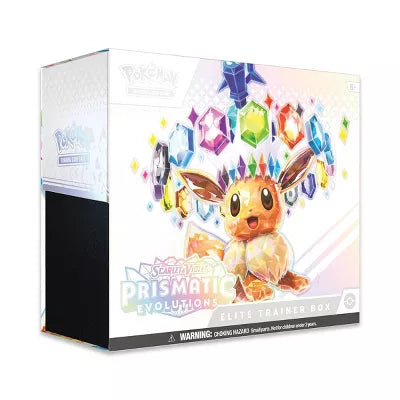 Prismatic Evolutions elite trainer box, front