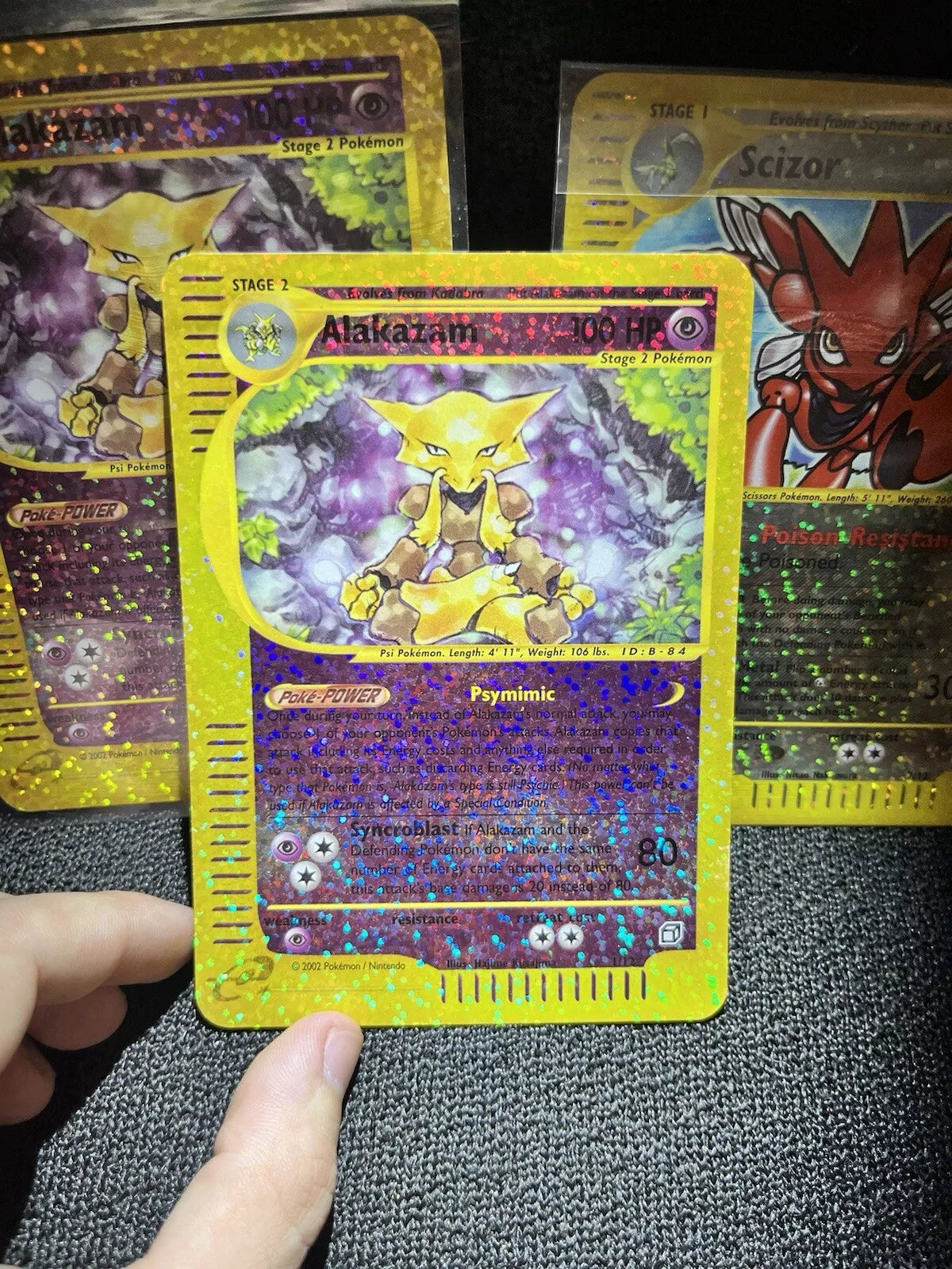 Pokémon Alakazam Expedition Reverse Holo Base Set BOX TOPPER Jumbo